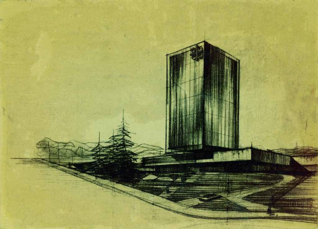 Croquis del edificio Castelar
